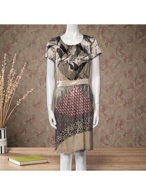 ETRO Multicolor Printed Short Sleeve Dress Size US 4